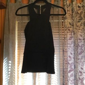 Black sleeveless shirt